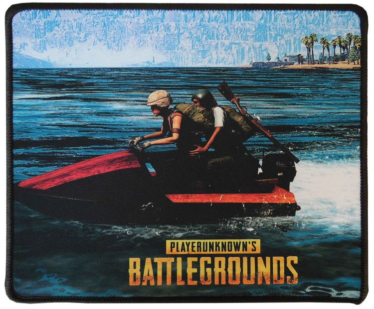 Mauspad 25x21 cm PlayerUnknowns Schlachtfeld-Charaktere auf Motorboot P1055 