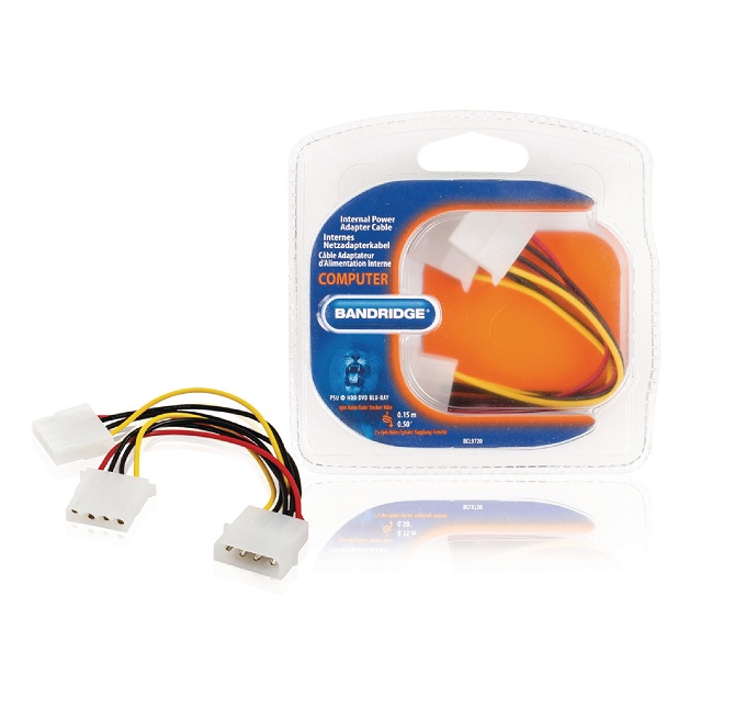 Cavo di Alimentazione Interno Molex Maschio - 2x Molex Femmina 0.15 m ND1020 Bandridge