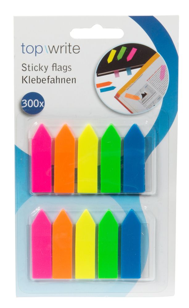 300 farbige Sticker Seitenmarkierung 4,5x1,1cm Topwrite ED4032 Topwrite