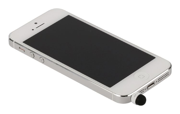 Pointe en caoutchouc Stylus noir / blanc pour Smartphone / Tablette ND2650 König