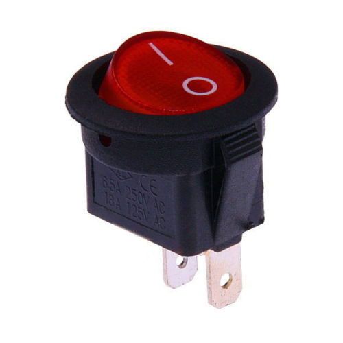 Single pole rocker switch - Red N484 