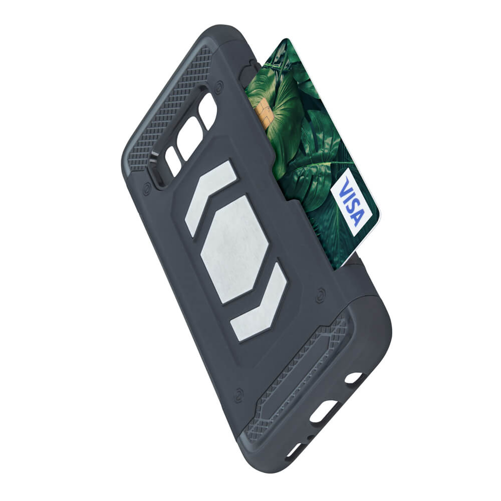 Defender case for Samsung J6 2018 with black card holder MOB073 Oem