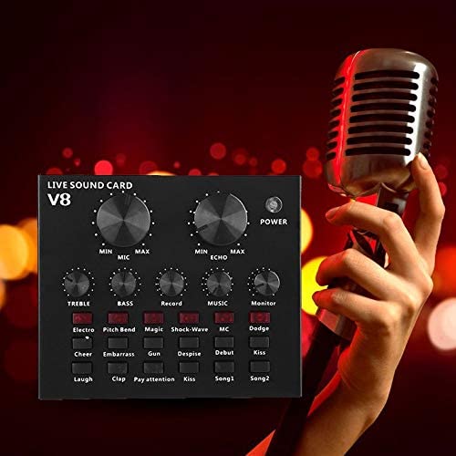 Sound Card V8 Scheda Audio Live Regolabile V2021 