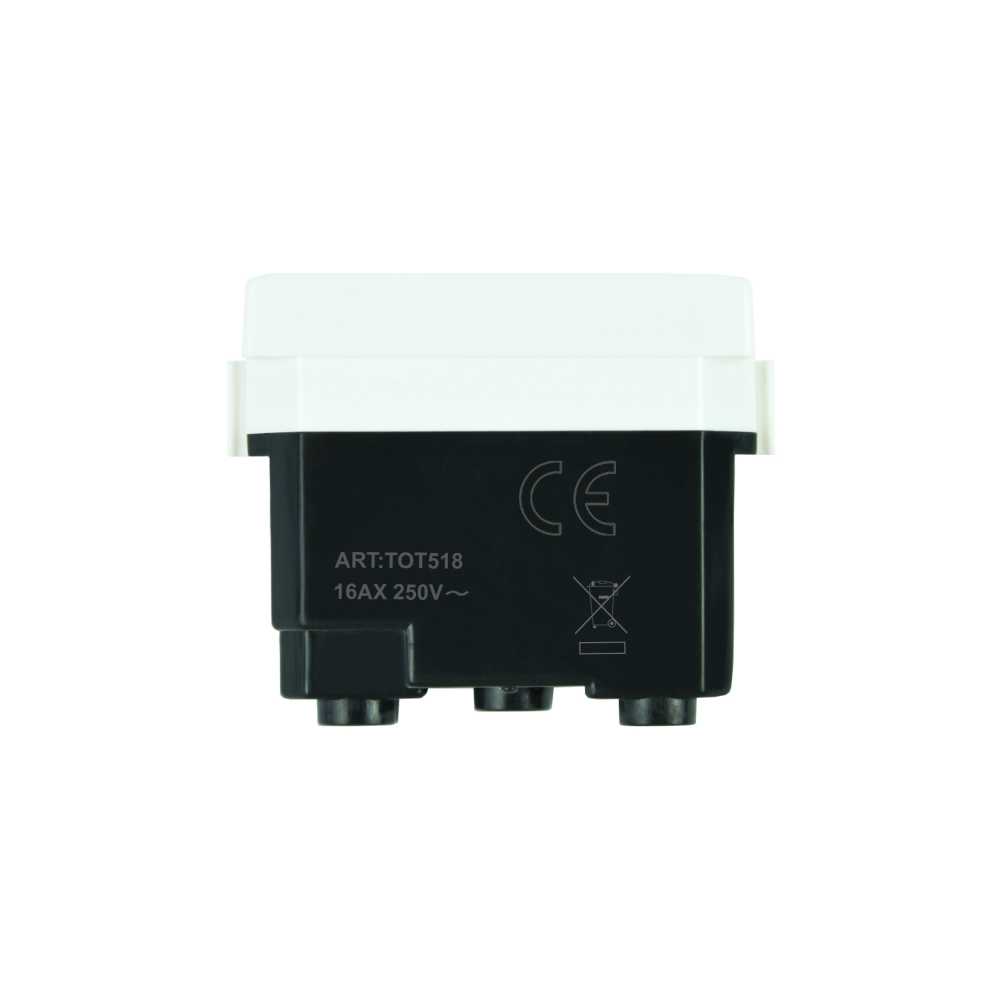 Bivalent White Socket 10A 250V Compatible Matix EL2052 