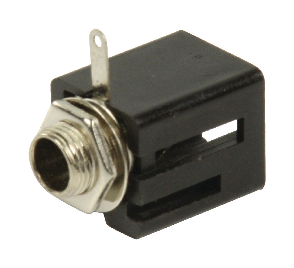 Single connector 6.35mm Female Black ND3974 Valueline