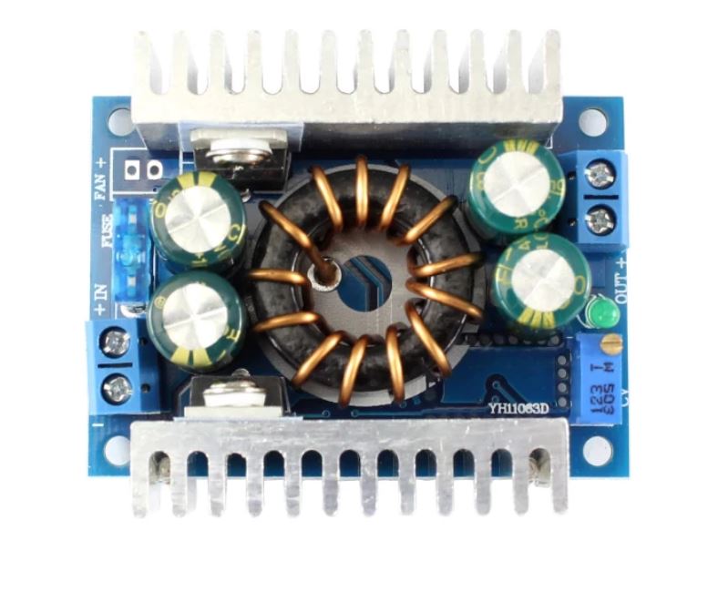 Convertitore alta potenza da DC 8-32V a 9-46V regolabile - 8A WB438 