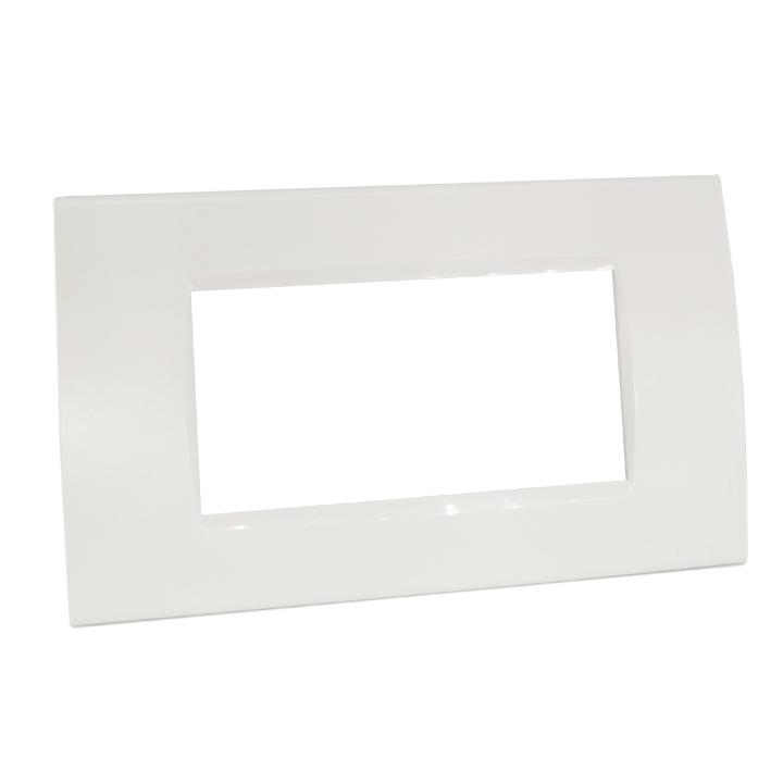 Plate 1004-1 4P white / Lgt technopolymer compatible with Living International EL2166 