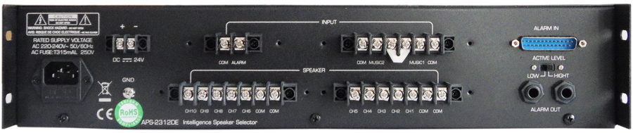 Commutatore automatico per amplificatori APS-2312DE APS-2312DE 