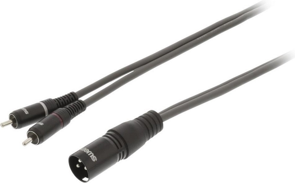Cavo audio stereo XLR 3 pin maschio - 2x RCA maschio 10m Sweex WB1100 Sweex