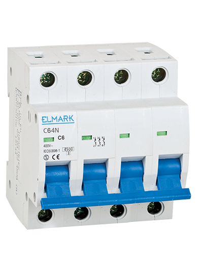 Circuit breaker 6kA 10A 4P curve C Elmark EL3070 Elmark