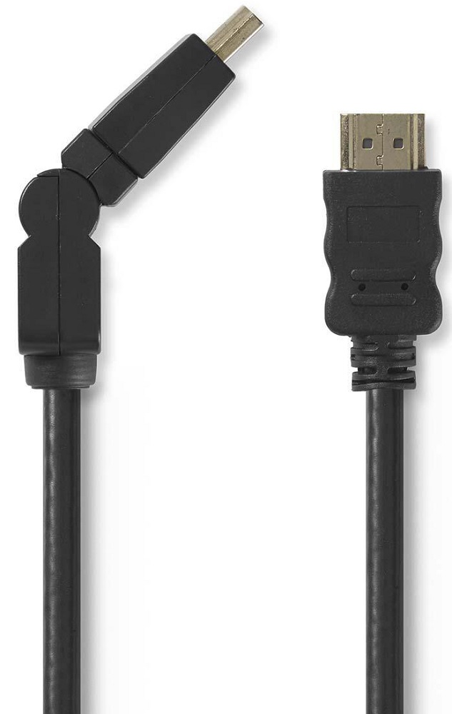 Cavo HDMI™ maschio ad alta velocità con Ethernet Connettore HDMI girevole 1,5m nero WB1680 Nedis