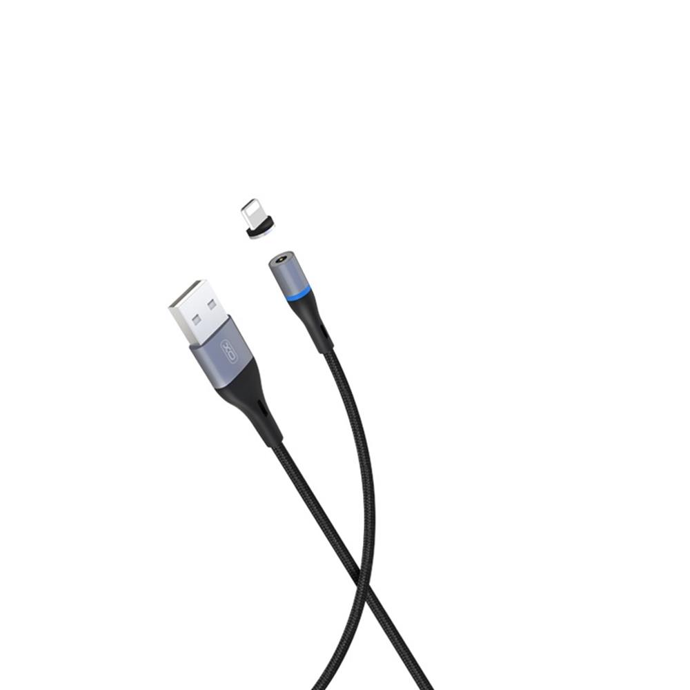Charging cable with magnetic USB Lightning connector 1m XO MOB1267 XO Simple is Beauty