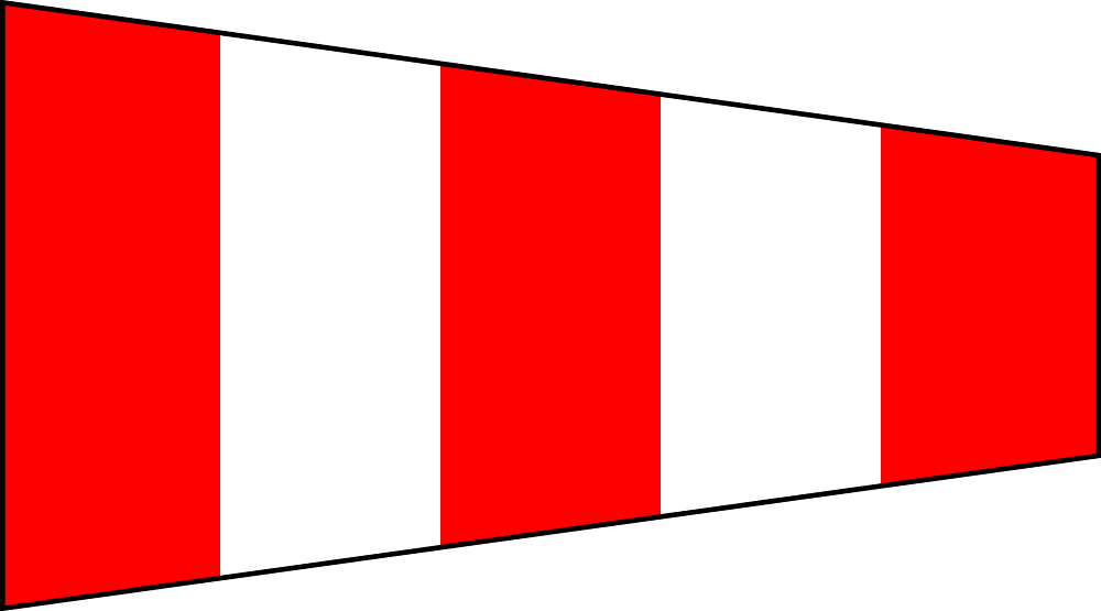 Pennello Segnalazione Nautica "Intelligenza" 340x100x30cm FLAG251 