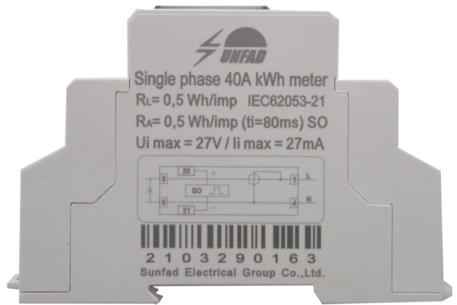 Single-phase electronic meter SFD-01 40A EL1884 