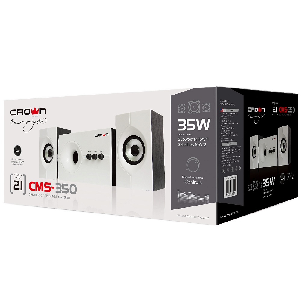 Sistema audio 2.1 35W Crown Micro CMS-350 Crown Micro