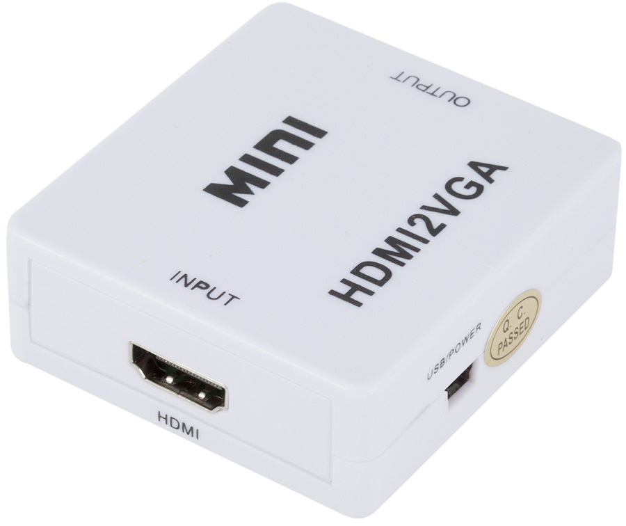Convertitore video Full HD1080P da HDMI a VGA+Audio WB325 