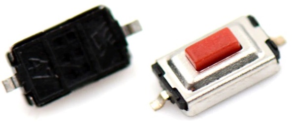 Micro interruttore a pulsante SMD 3*6*2mm rosso confezione da 1000