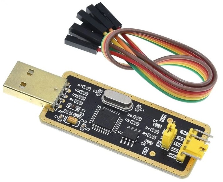 Modulo USB adattatore USB 2.0 a livello TTL 5V 3.3V seriale con cavi per  Arduino