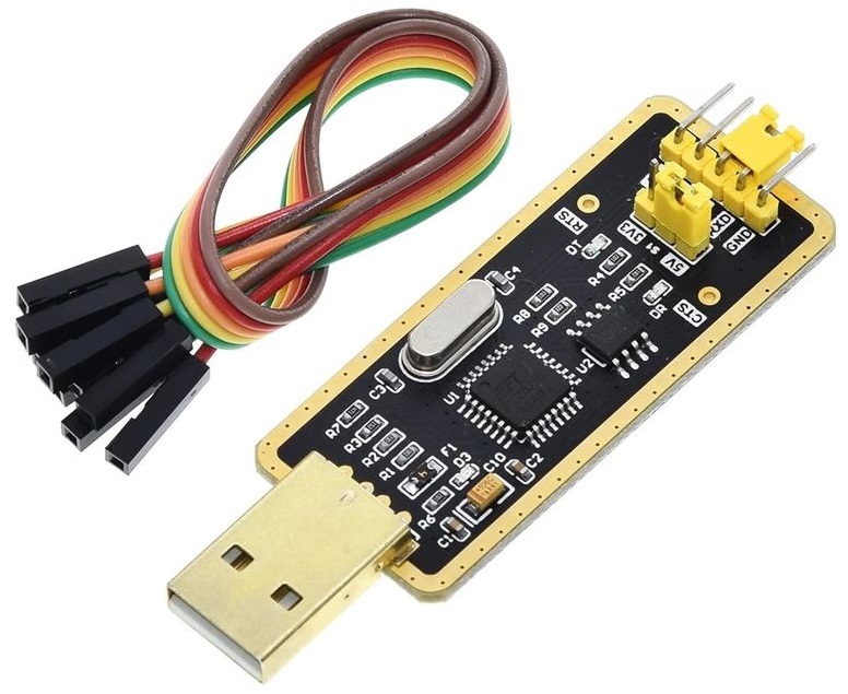 Modulo USB adattatore USB 2.0 a livello TTL 5V 3.3V seriale con cavi per  Arduino