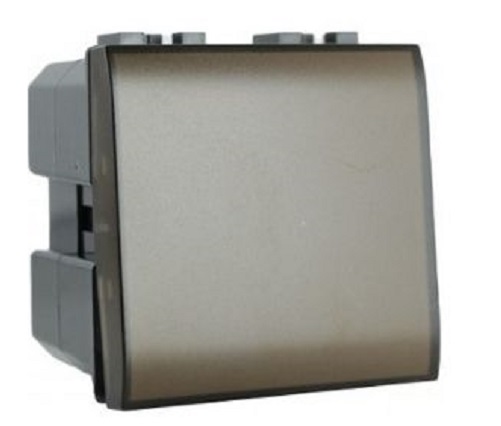 Interruttore campanello scuro 10A 250V compatibile Vimar Plana EL1545 