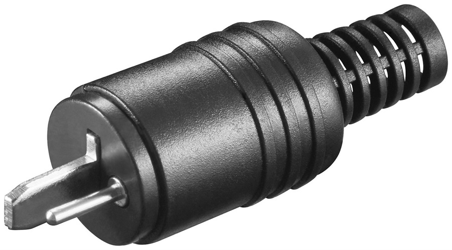 Fiche de haut-parleur avec connexion à vis et protection anti-torsion 30467 Goobay
