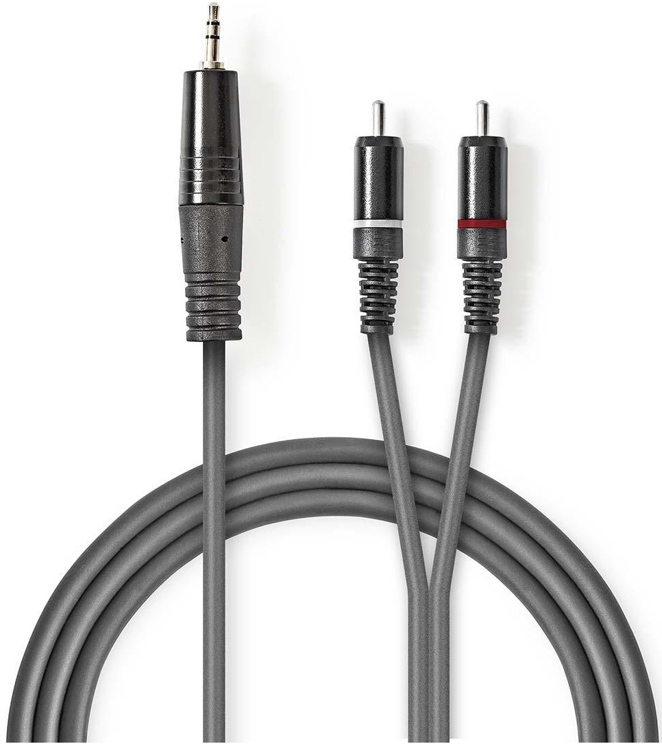 Cavo audio stereo 3,5 mm maschio-2x maschio RCA 5m ND9081 Nedis