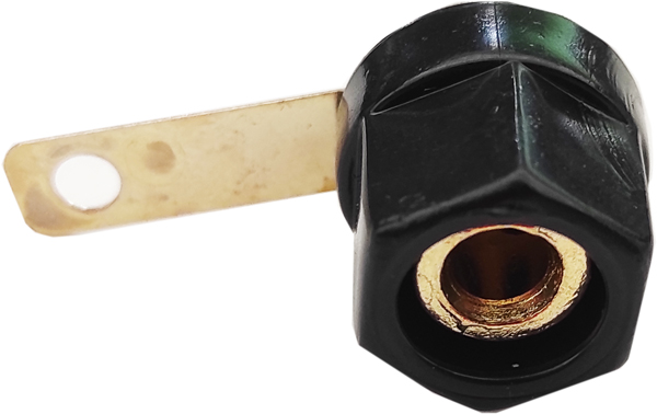 Connettore a banana nero da panello SP472 