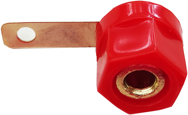 Connettore a banana rosso da panello SP473 