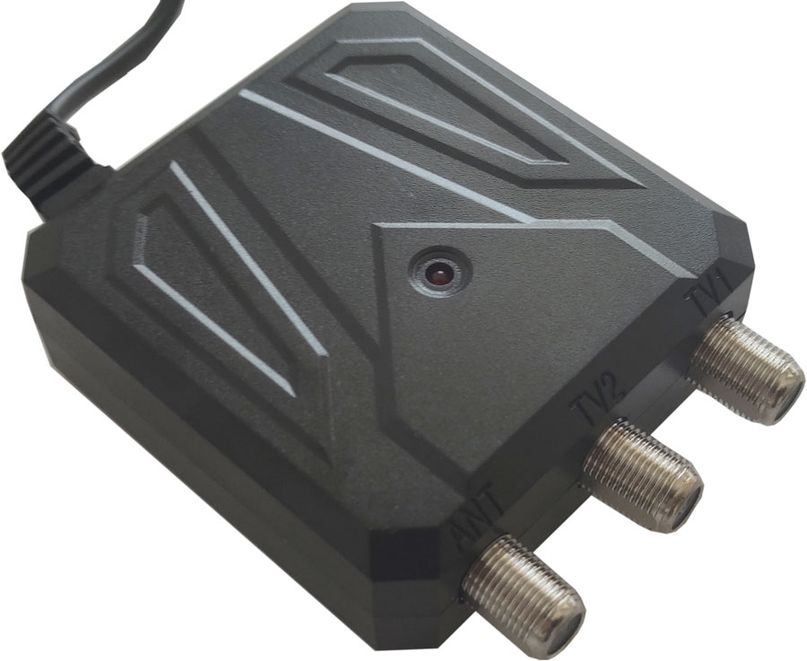 Alimentatore antenna TV 12V 300mA 2 uscite MT200 WEB