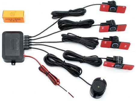Kit 4 sensori di parcheggio con avvisatore acustico K726 WEB