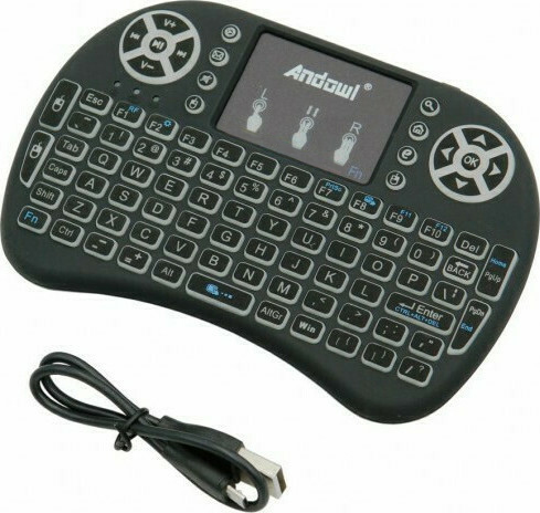 Tastiera Android Tv 2.4g Mini Tastiera Wireless 2.4G Con Touchpad - Foto 2