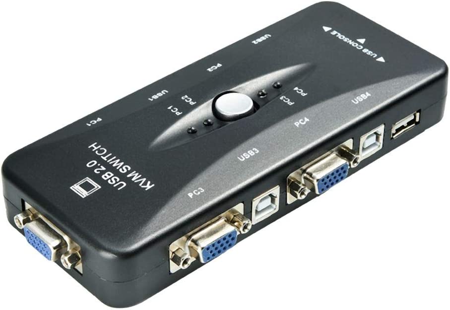 Switch KVM 4 porte USB 2.0 connettori USB/VGA P1348 