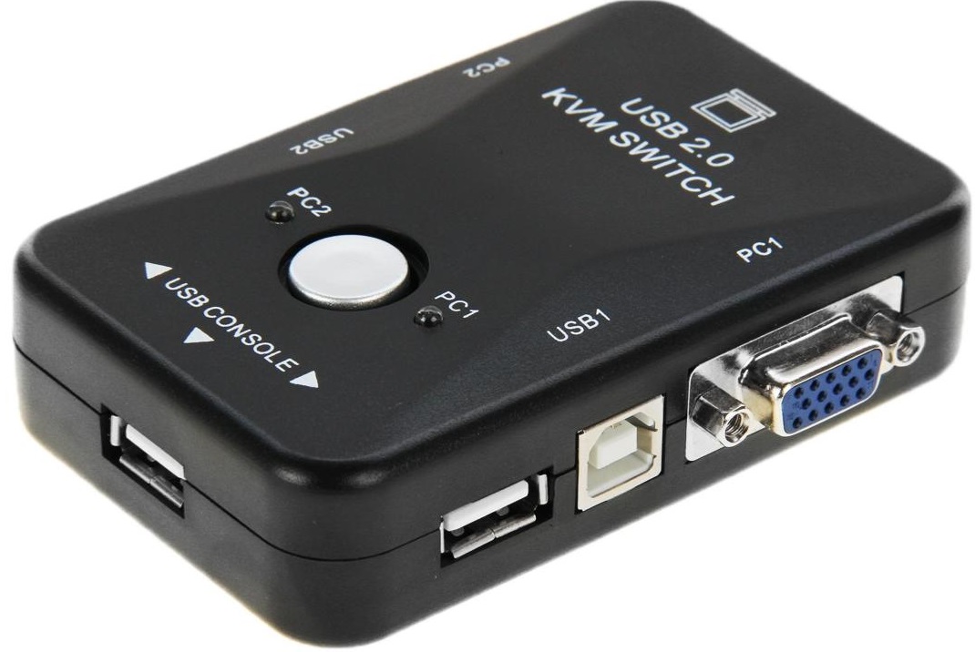 Switch KVM 2 porte USB 2.0 connettori USB/VGA P1389 