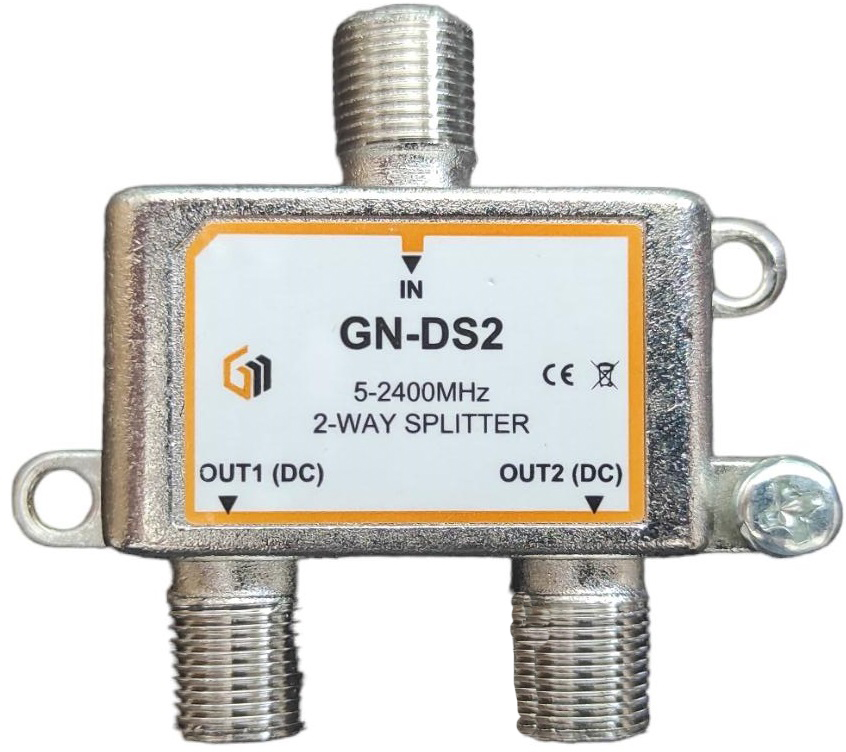 2-way 5-2400MHz splitter with GT-SAT in-line F connectors MT293 GT-SAT