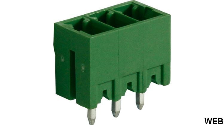 Connettore maschio, 3 Poli, 3.81mm Passo, 8A, 1.31mm², Dritto ND4972 RND Components