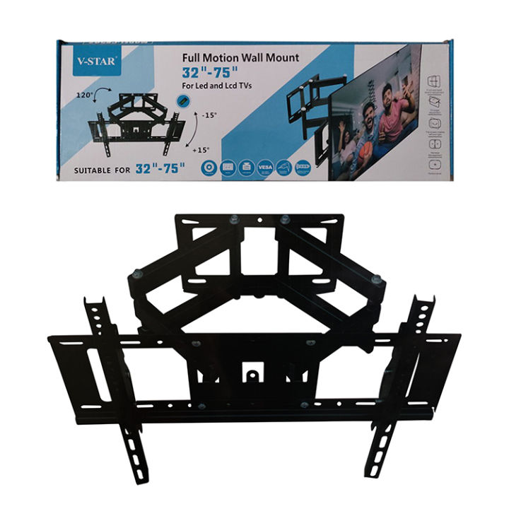 Wall bracket for 32-70 '' full-motion LCD LED TV with double arm STAND100 