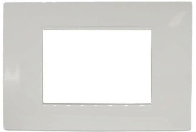Abdeckplatte 3P Technopolymer 12x8cm Weiß Vimar kompatibel EL1974 