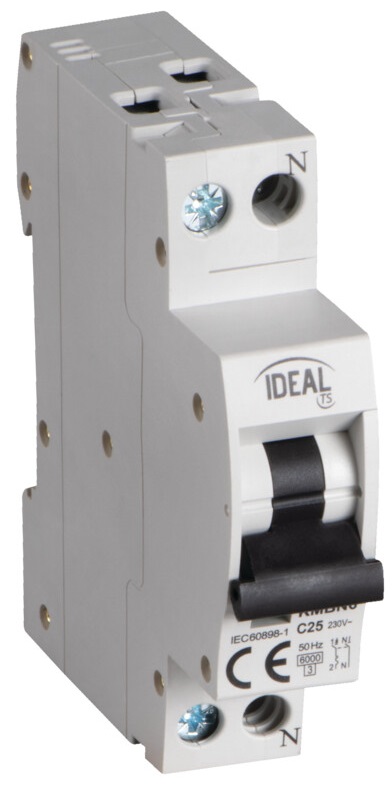 Interruttore magnetotermico 1P+N C25 25A Kanlux KA2274 Kanlux