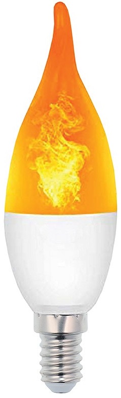 Lampadina LED effetto fiamma E14 3W luce calda 1400K Vito EL287 Vito