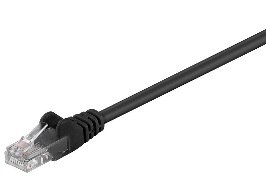 Cavo di rete UTP CAT 5e 2m nero F1478 Goobay