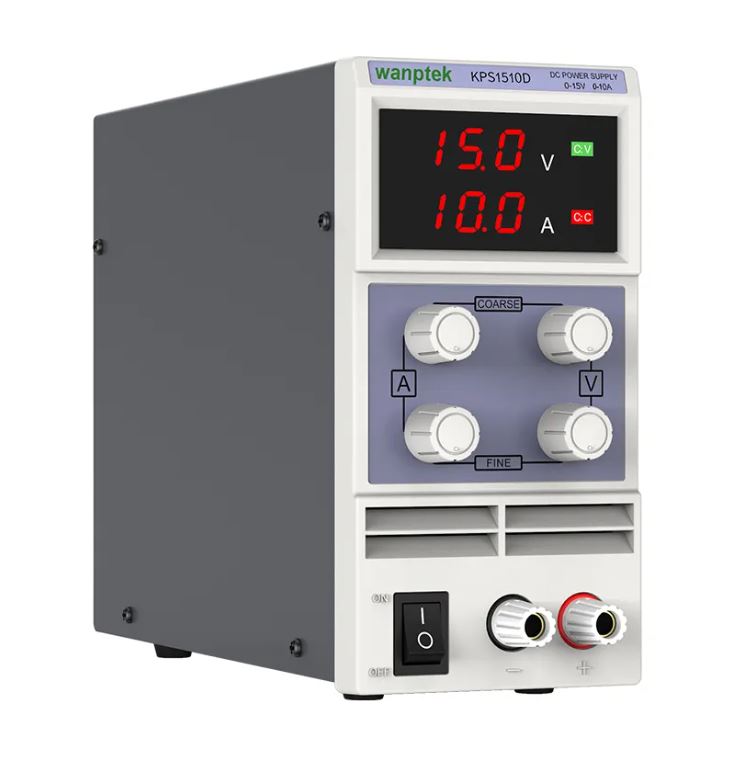 Alimentatore da banco regolabile 15V 10A A1160 Wanptek