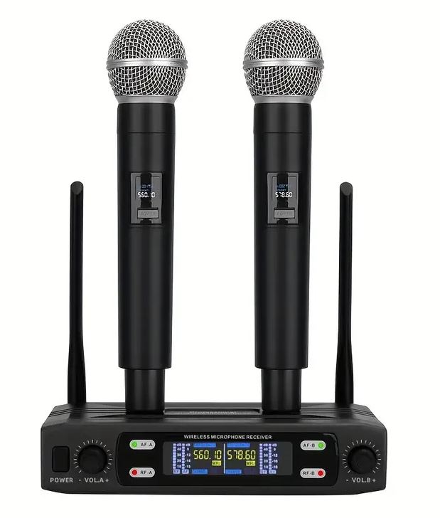 Set 2 microfoni UHF wireless E9205 WEB
