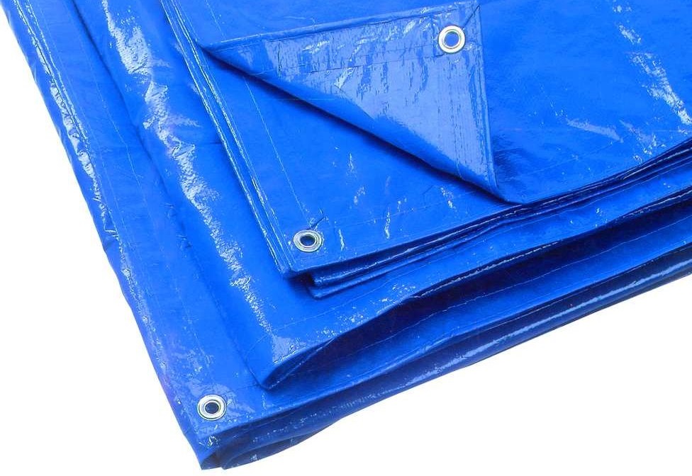 Telo occhiellato multiuso in polietilene  4×5m 90 g/m² A9249 Utilia