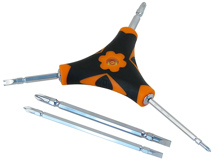Cacciavite triangolare 6 in 1 con livella a bolla e punte intercambiabili WB2263 
