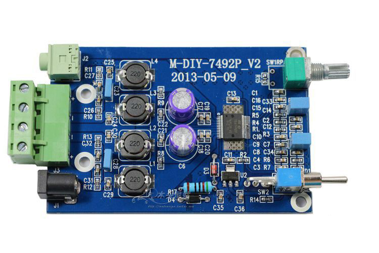 25W + 25W 12-24V audio amplifier - LCDN223 PCB BOARD 10840 