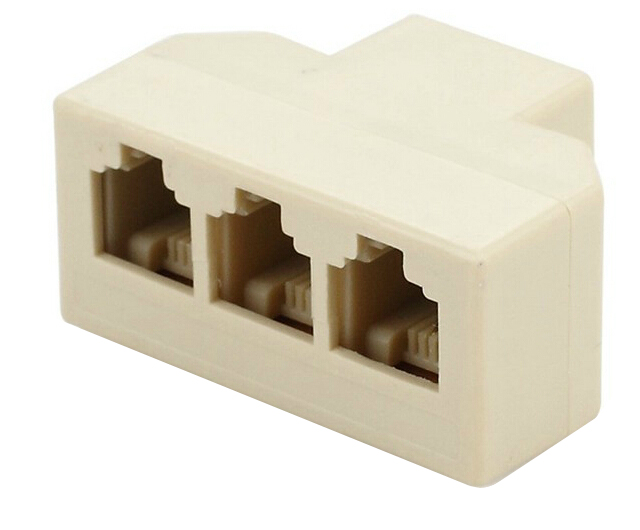 Splitter telefonico RJ11 1IN femmina/3OUT femmina 2 poli U991 