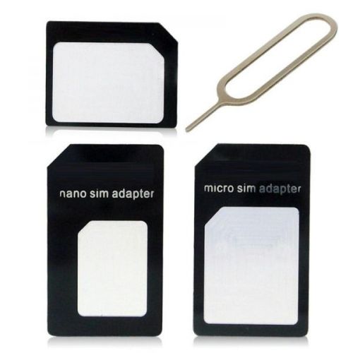 Standard Nano SIM / micro-SIM / SIM adapter - Black H115 