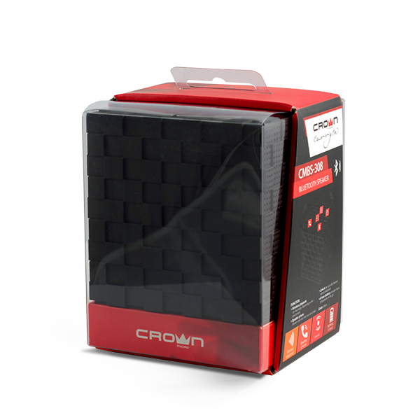 Portable bluetooth speaker - Cube CMBS-308 Crown Micro