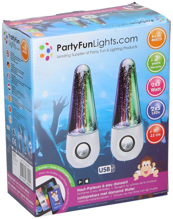Altoparlanti per PC 6W con effetto acqua Party FunLights ED278 Party Fun Lights