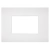 Vimar Arké compatible white 3-place cover plate EL308 